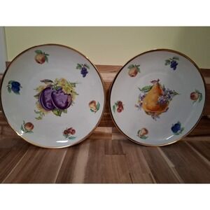 West German . Bavarian China Plates.set Of 2.
